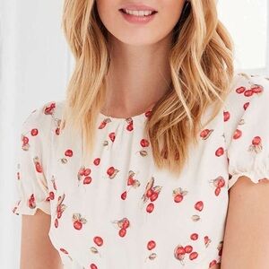 FOR Love & Lemons Cherry Cut-out Dress